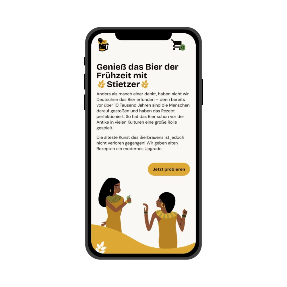 Mobile Website - Projekt